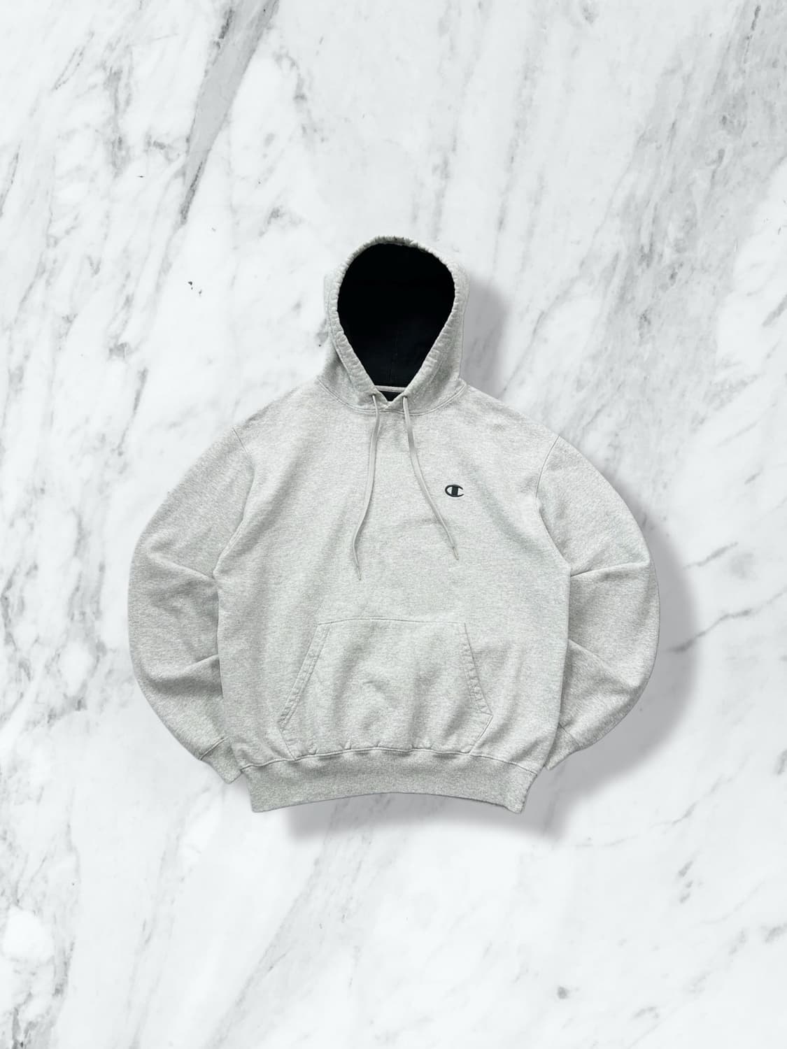 챔피온 에코 어센틱 블랙 자수로고 후드티 M 상품이미지1