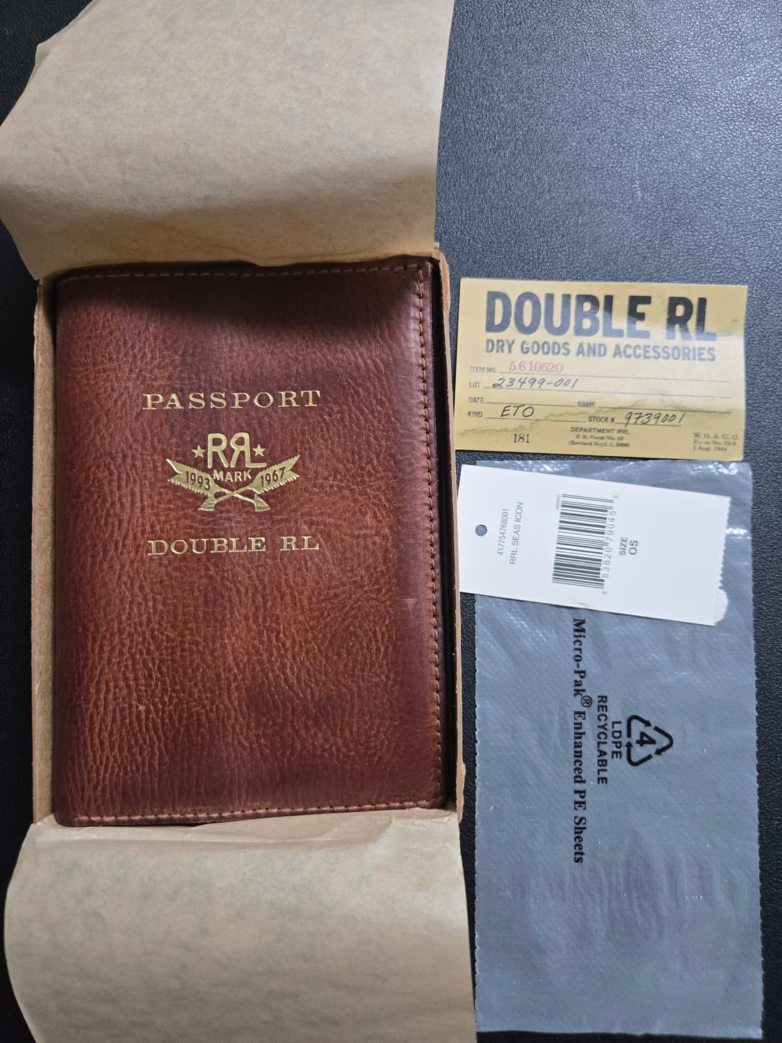 RRL DOUBLE RL 패스포트 케이스 상품이미지1