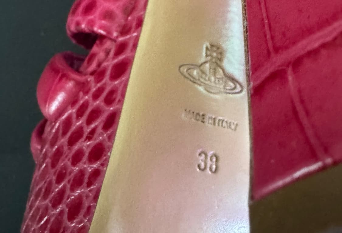 비비안 웨스트우드 레더 플랫폼 멀티 스트랩 샌들 상품이미지3