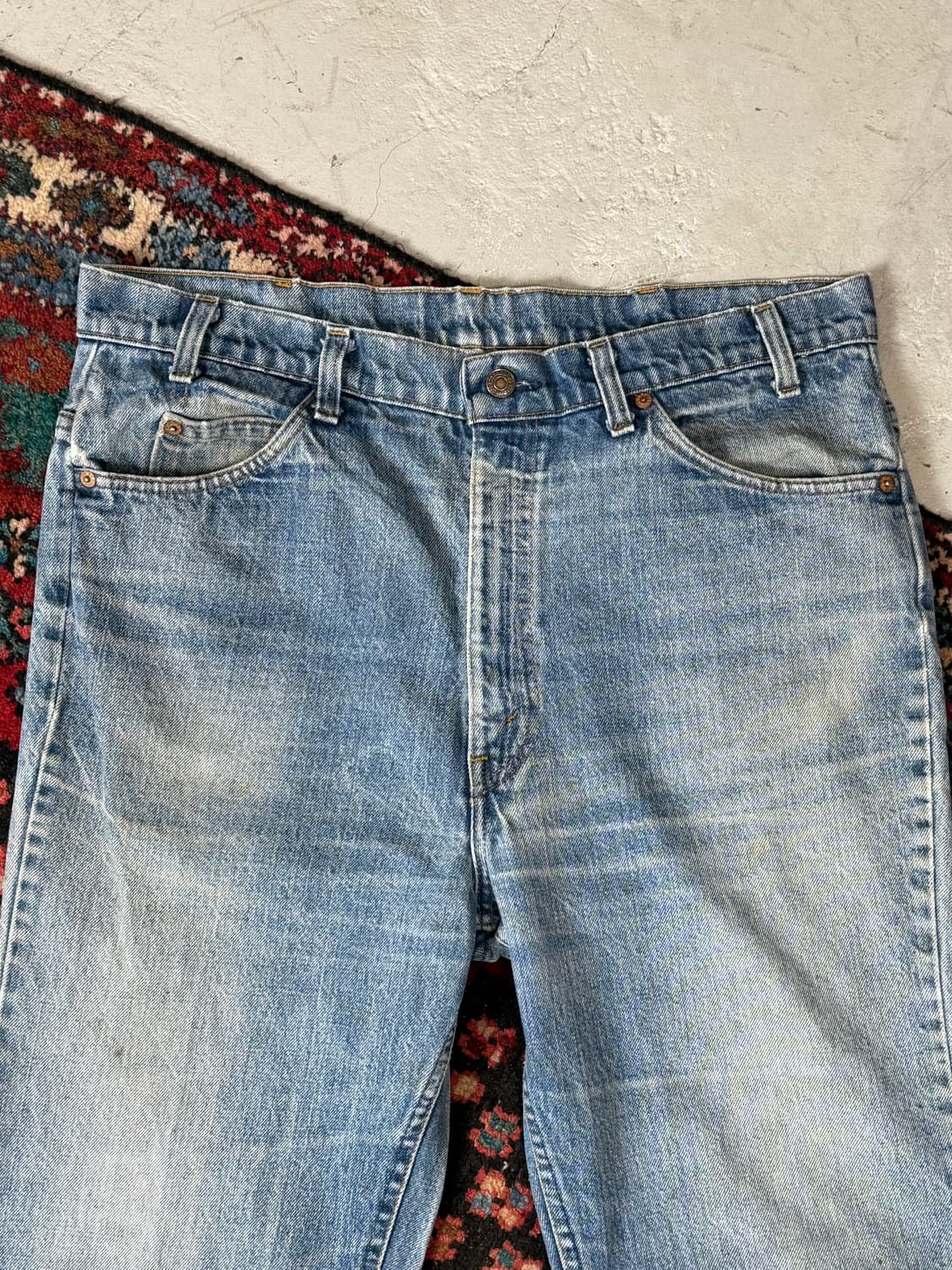 80's USA Made 빈티지 리바이스 517 오렌지탭 체인스티치 상품이미지5