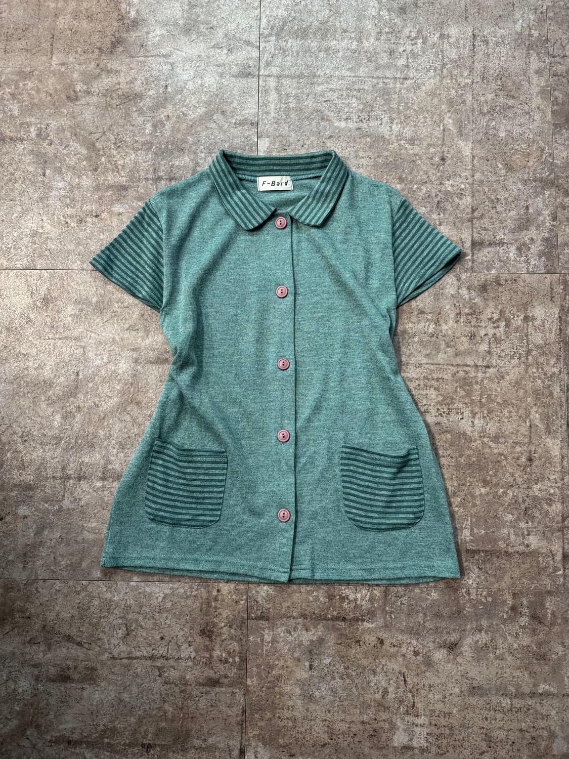 버튼 패턴 포켓 가디건 멀티 슬리브 티 2pcs SET 상품이미지5