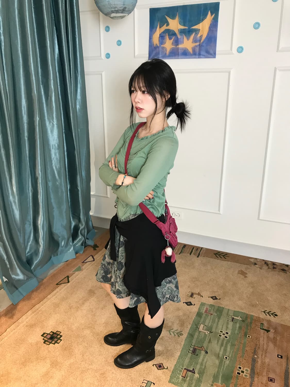 오묘한 민트 그린 컬러에 차분한 블랙🖤 상품이미지5