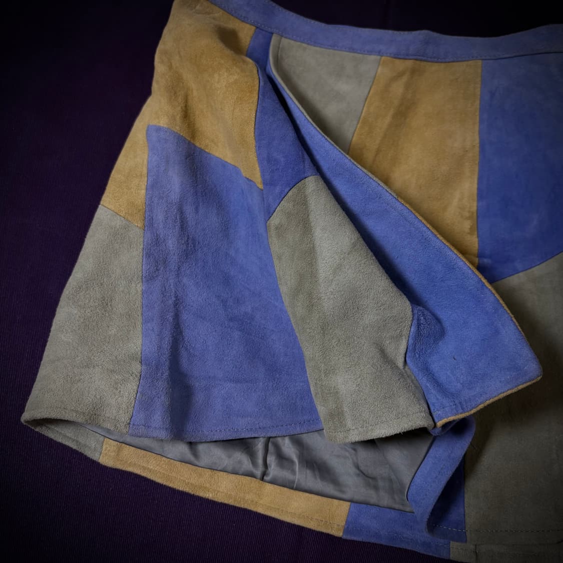 SLY Suede Patchwork Skirt 상품이미지2