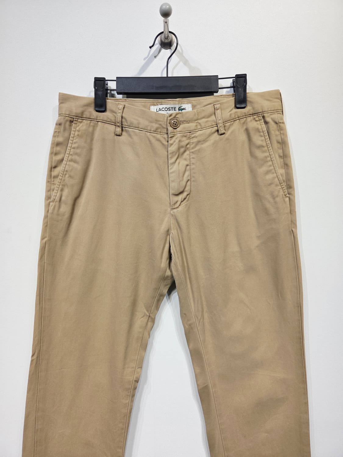 라코스테 슬림핏 베이지 치노팬츠 면바지 상품이미지3