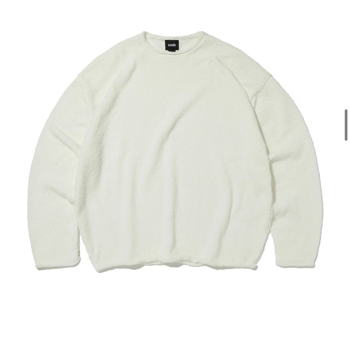 [새상품] 스웨이드 suade shearling knit 셔링 니트 상품이미지2