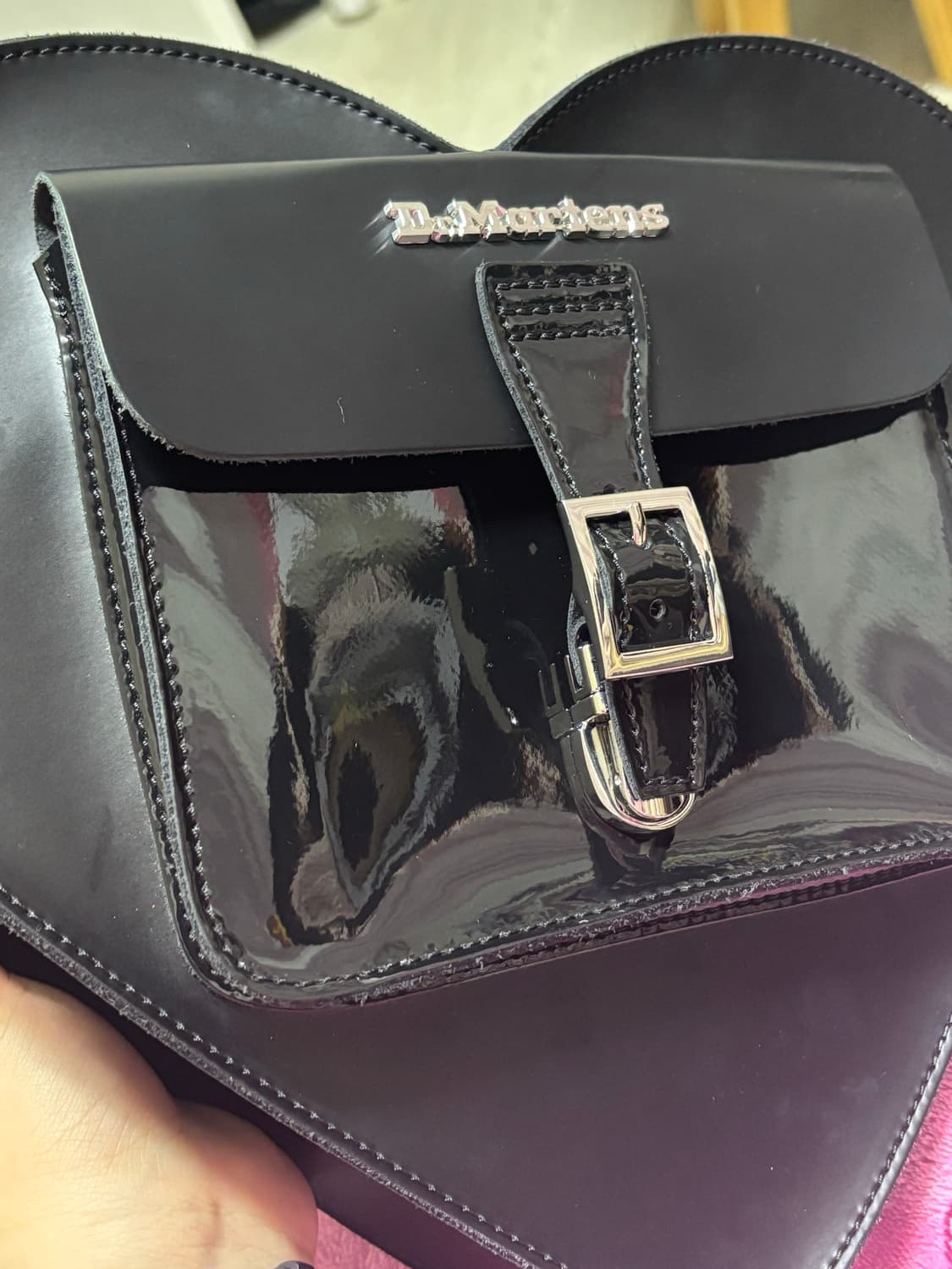 닥터마틴 하트 백팩 가방 블랙 양지뢰 지뢰계 로지타 시허니 리즈리사 상품이미지3