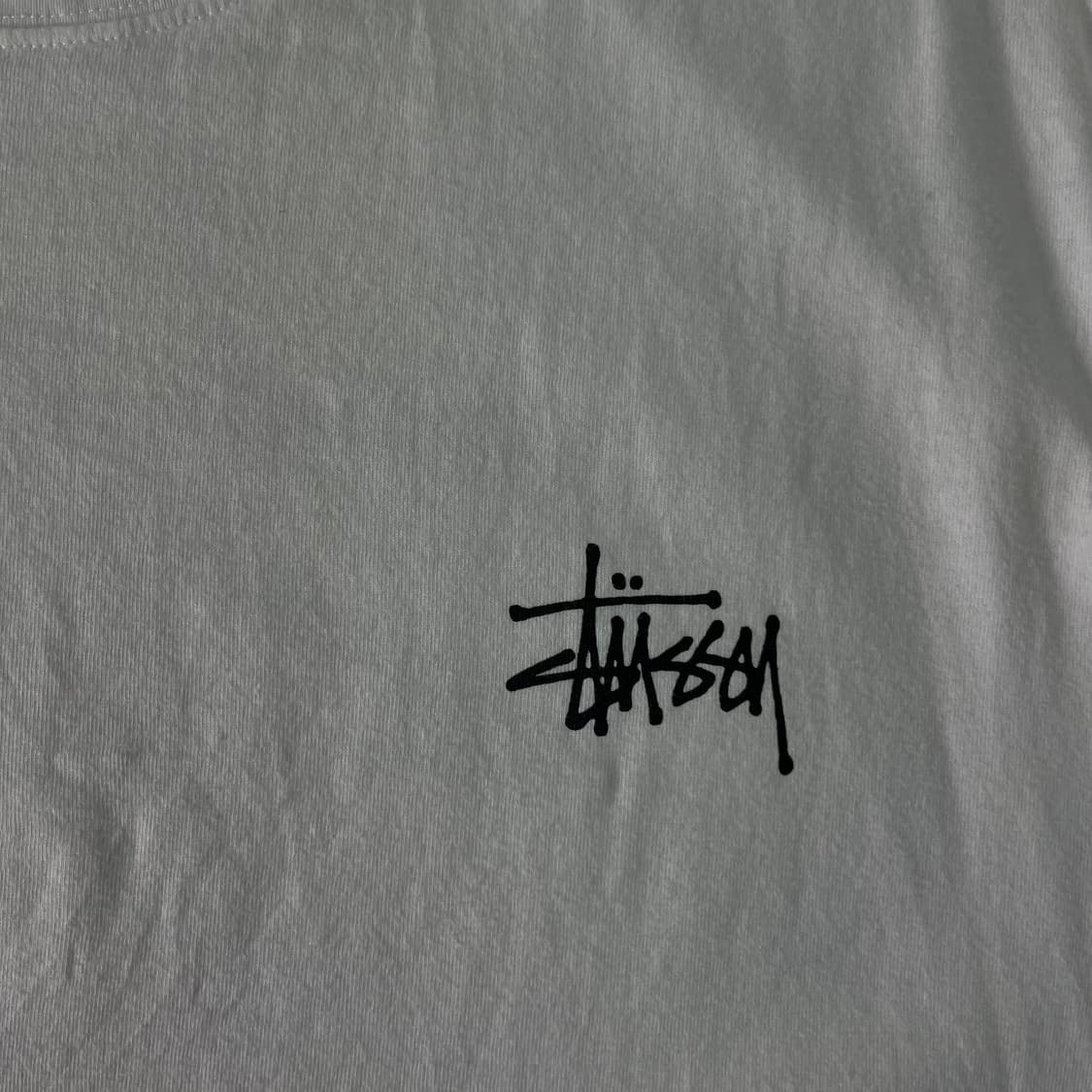 W100 스투시 베이직로고 반팔 티셔츠 상품이미지4