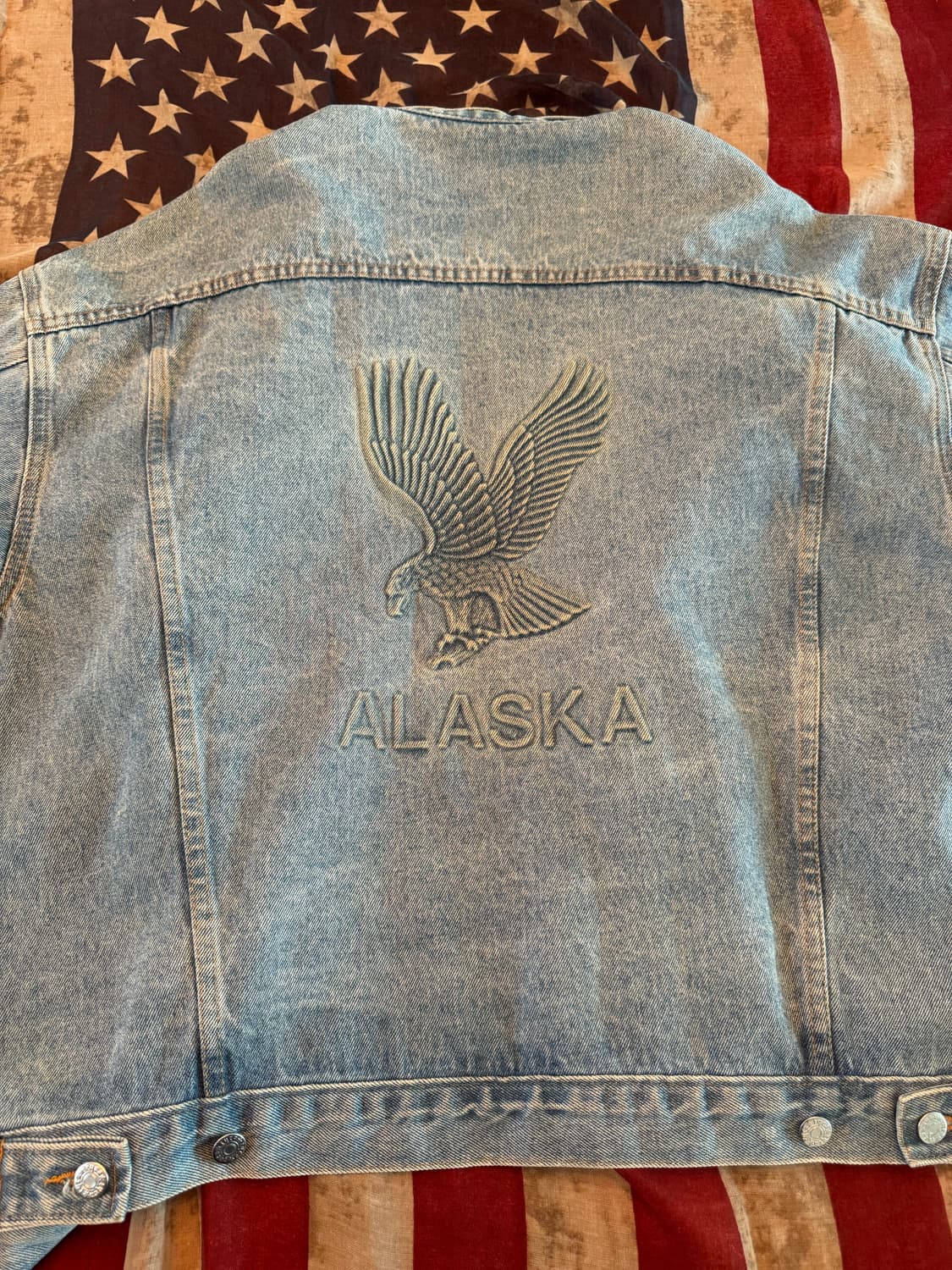 90s USA 알레스카 3D 청자켓 상품이미지2