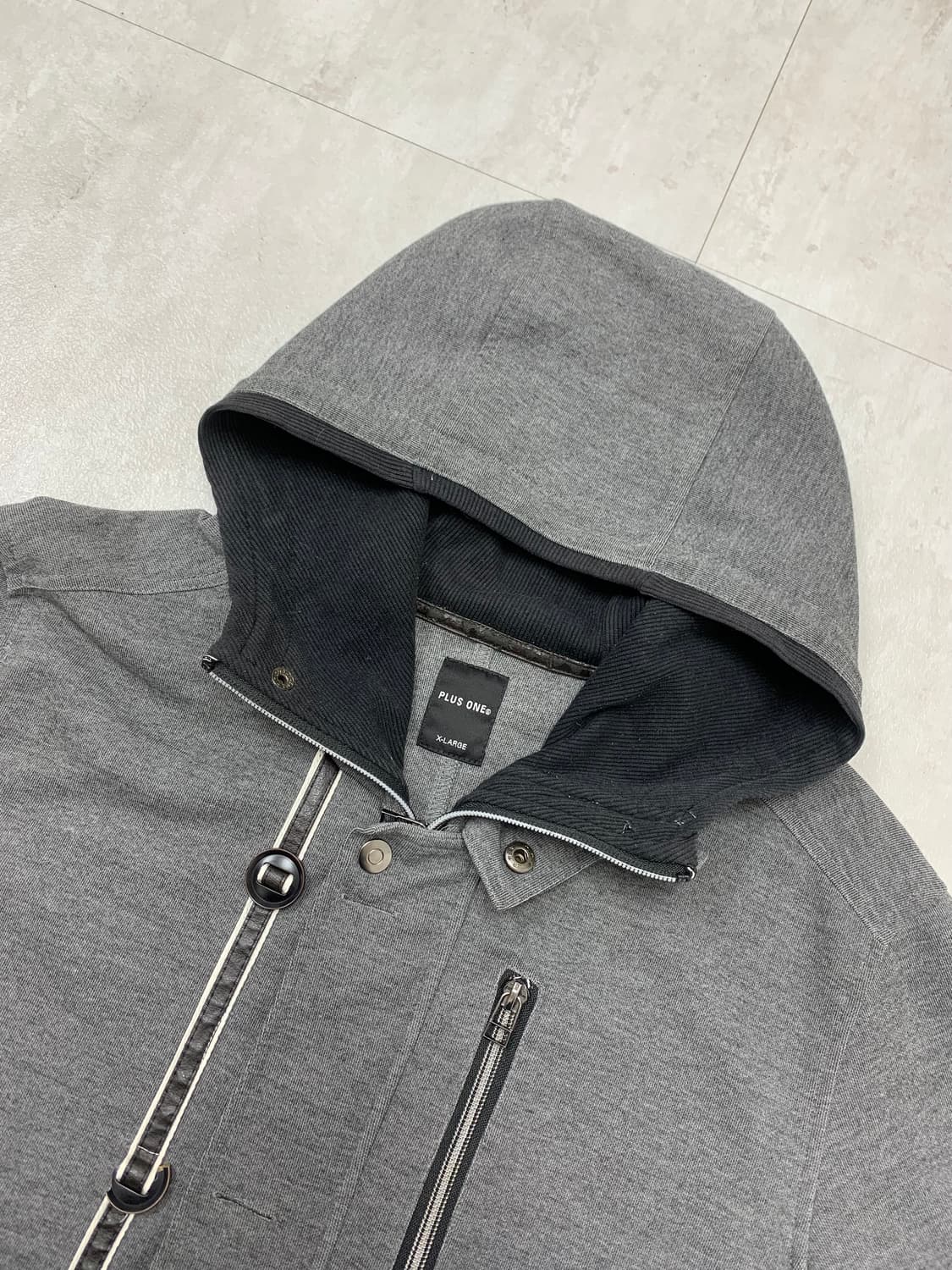 plus one 그레이 후드집업 #41 상품이미지4