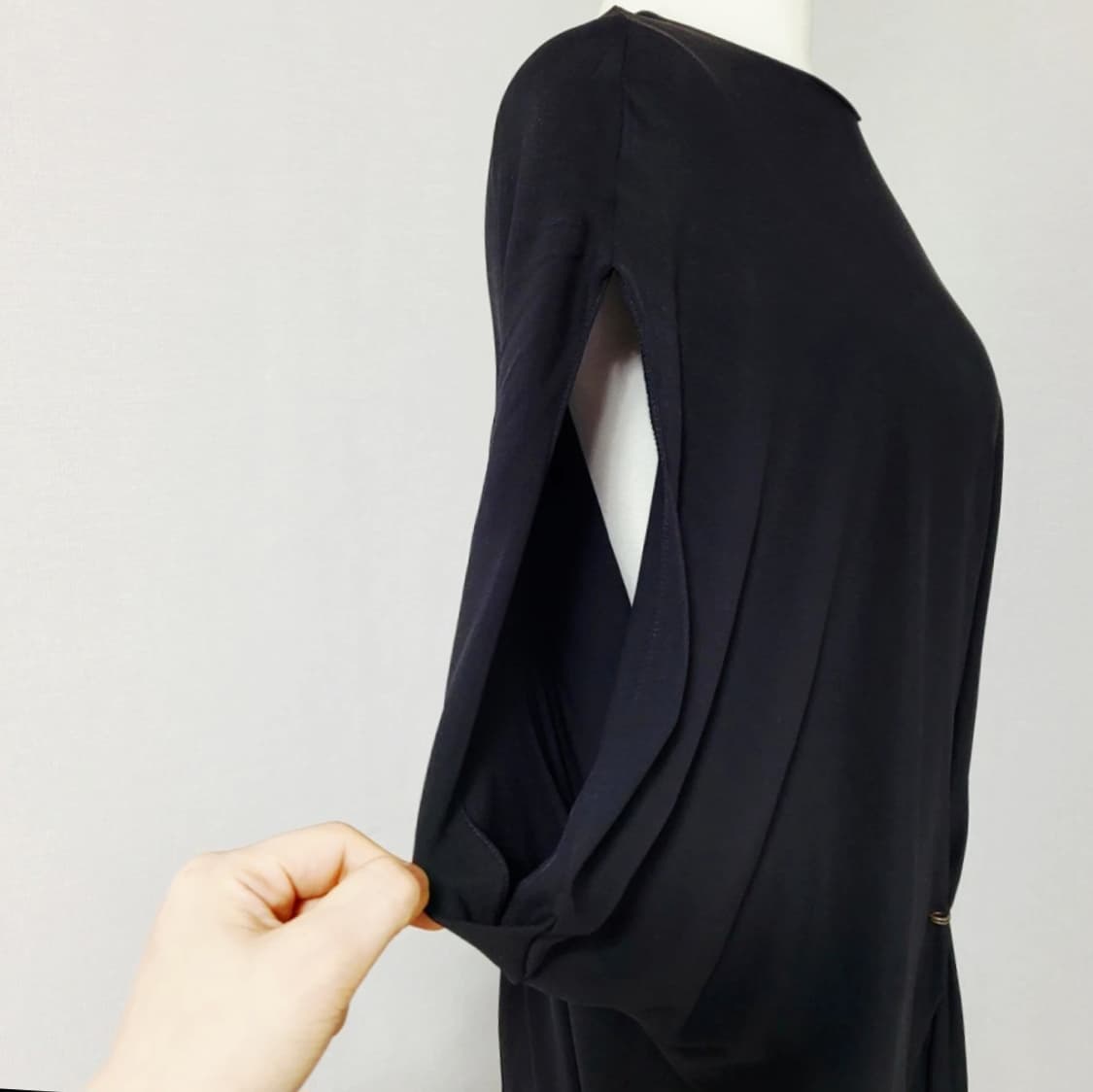 프랑스 오리지널 랑방 파리 드레이핑 드레스 원피스 (55-77) 상태완벽 상품이미지5