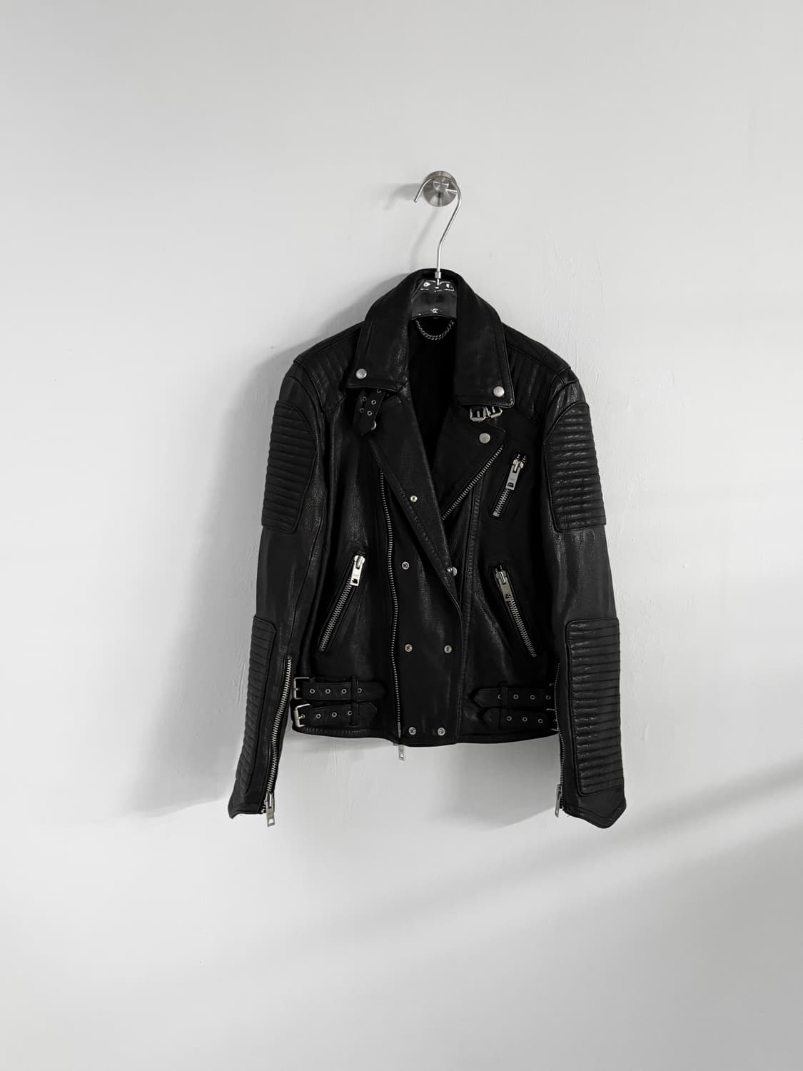 이탈리안 램스킨 바이커 자켓  상품이미지9