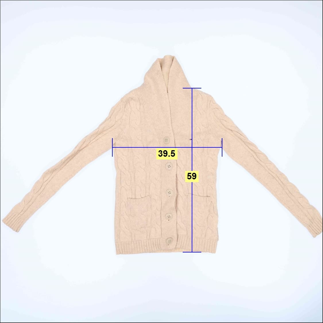 XS 타미힐피거 케이블 숄니트 가디건 0121H1 상품이미지5