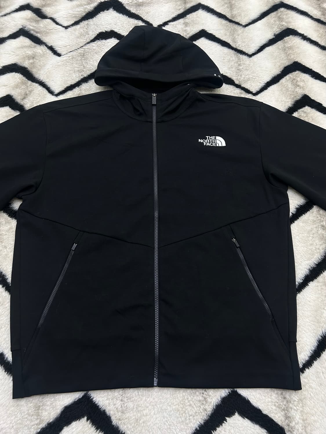 [XL]노스페이스 화이트라벨 테크런 후드집업/블랙 상품이미지3