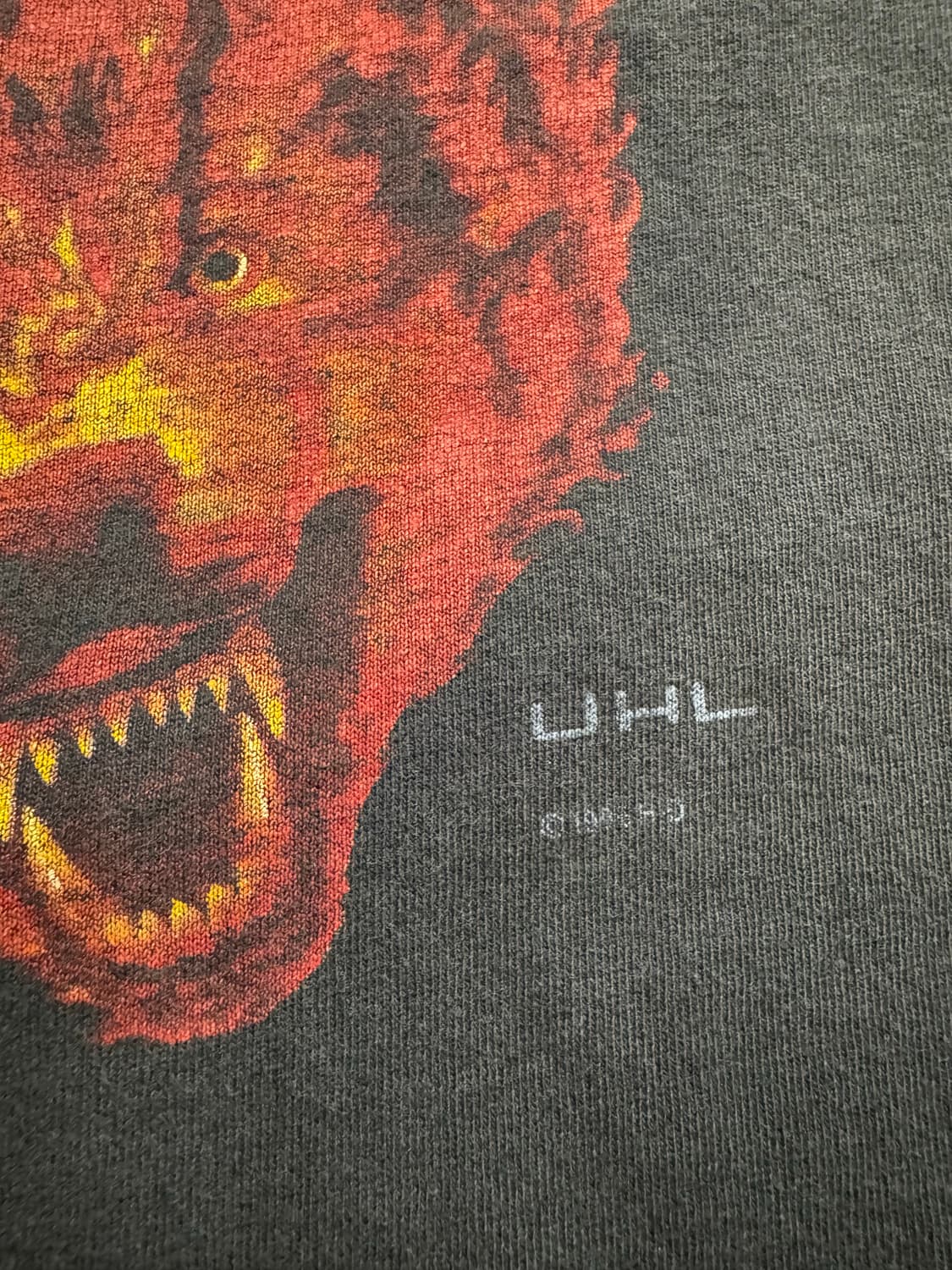 90s 할리데이비슨 파이어울프 반팔티 상품이미지3