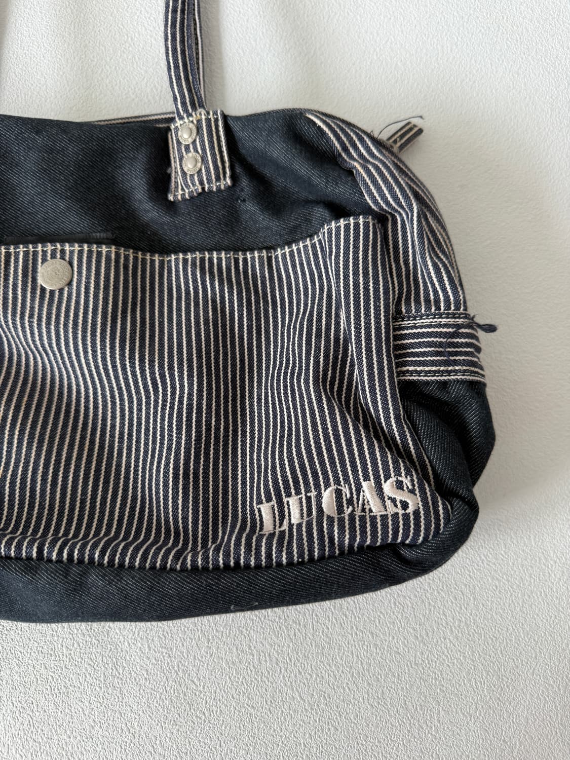 LUCAS 히코리 데님 숄더백 상품이미지4