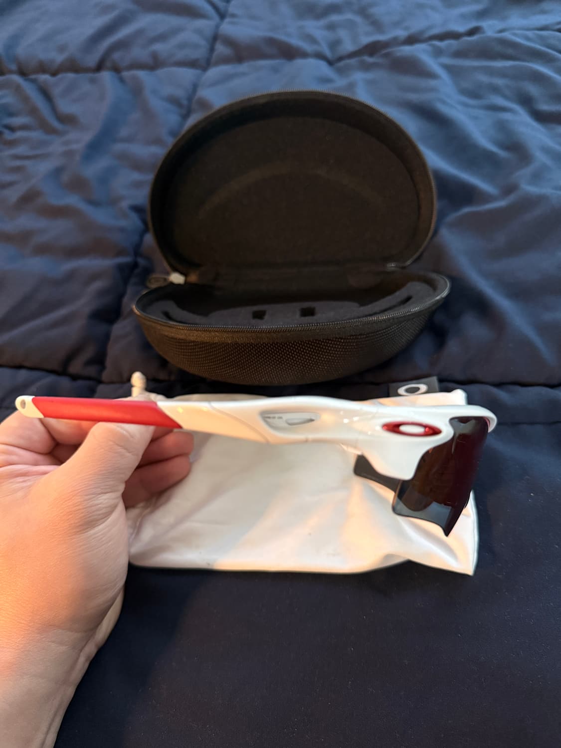 오클리 레이다락 화이트 레드 상품이미지5