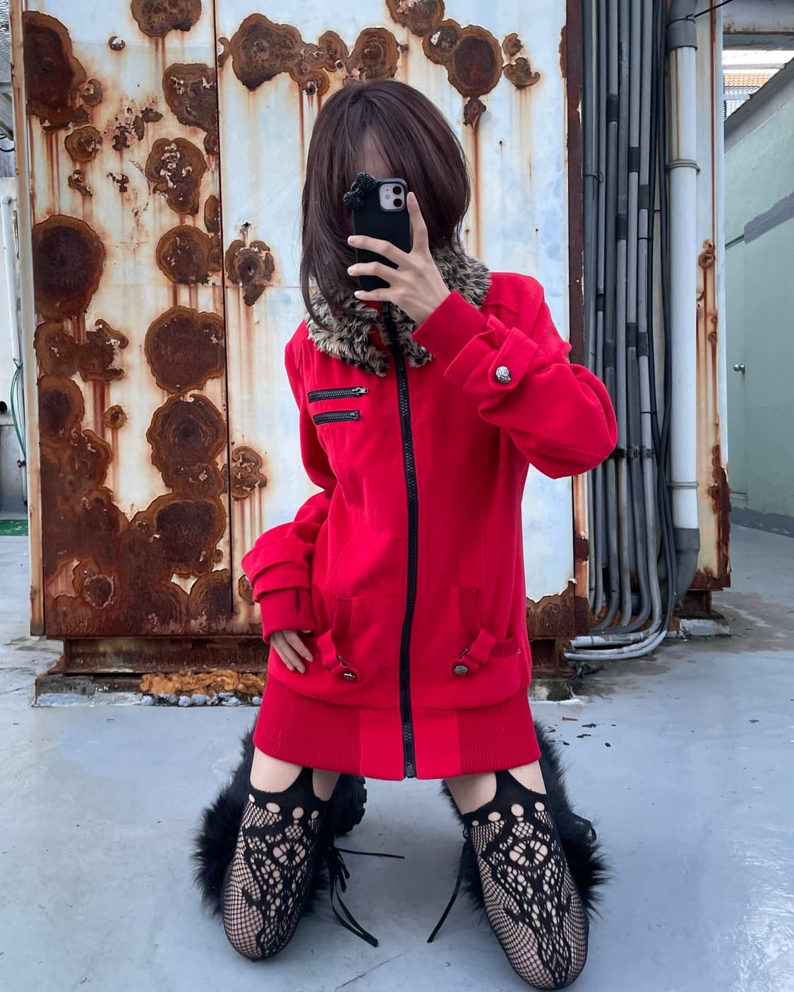 🎸레드 레오파드 퍼 자켓🎸 상품이미지3