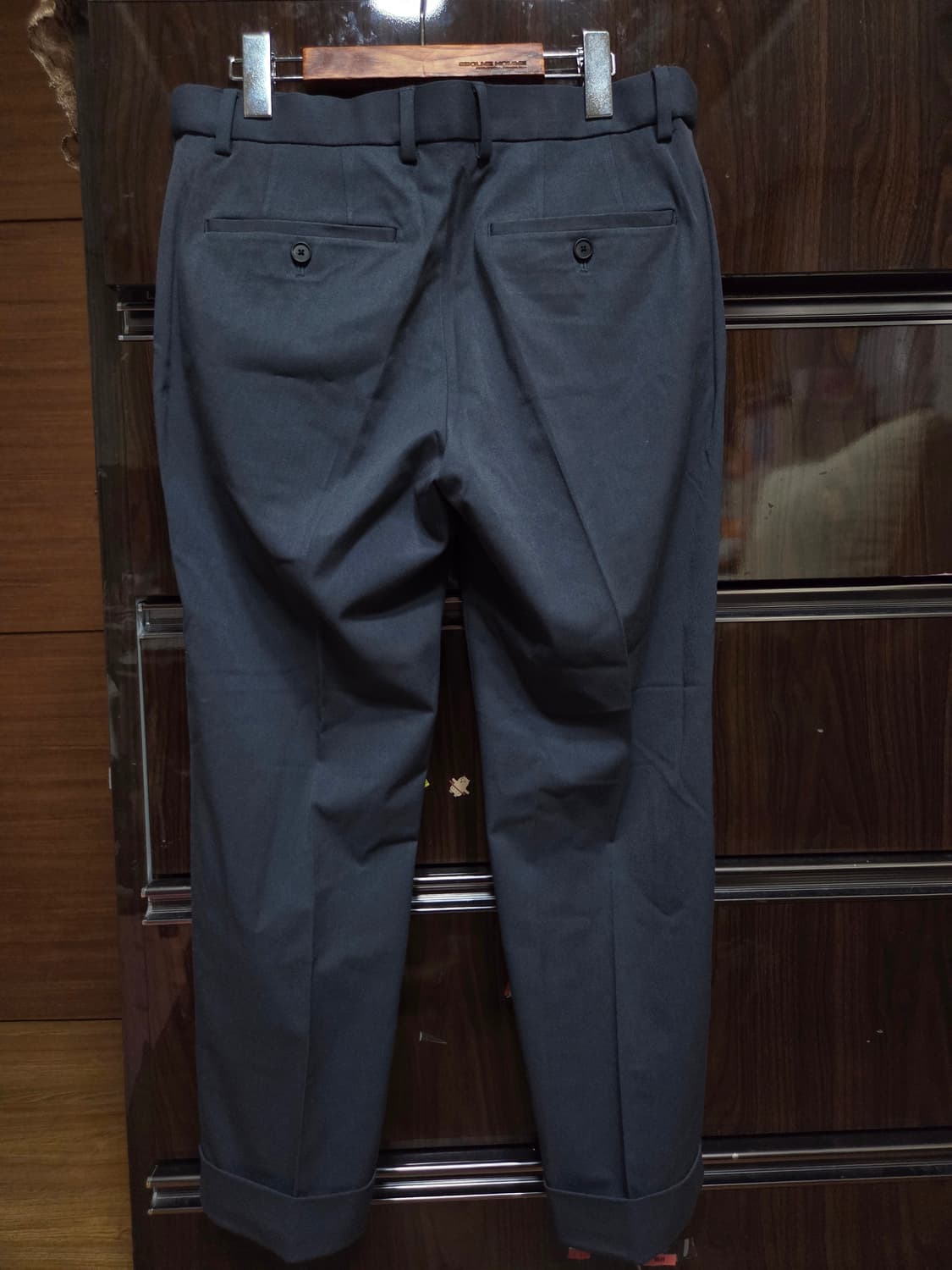 무신사 스탠다드 턴업 크롭 블루 그레이 31 상품이미지3