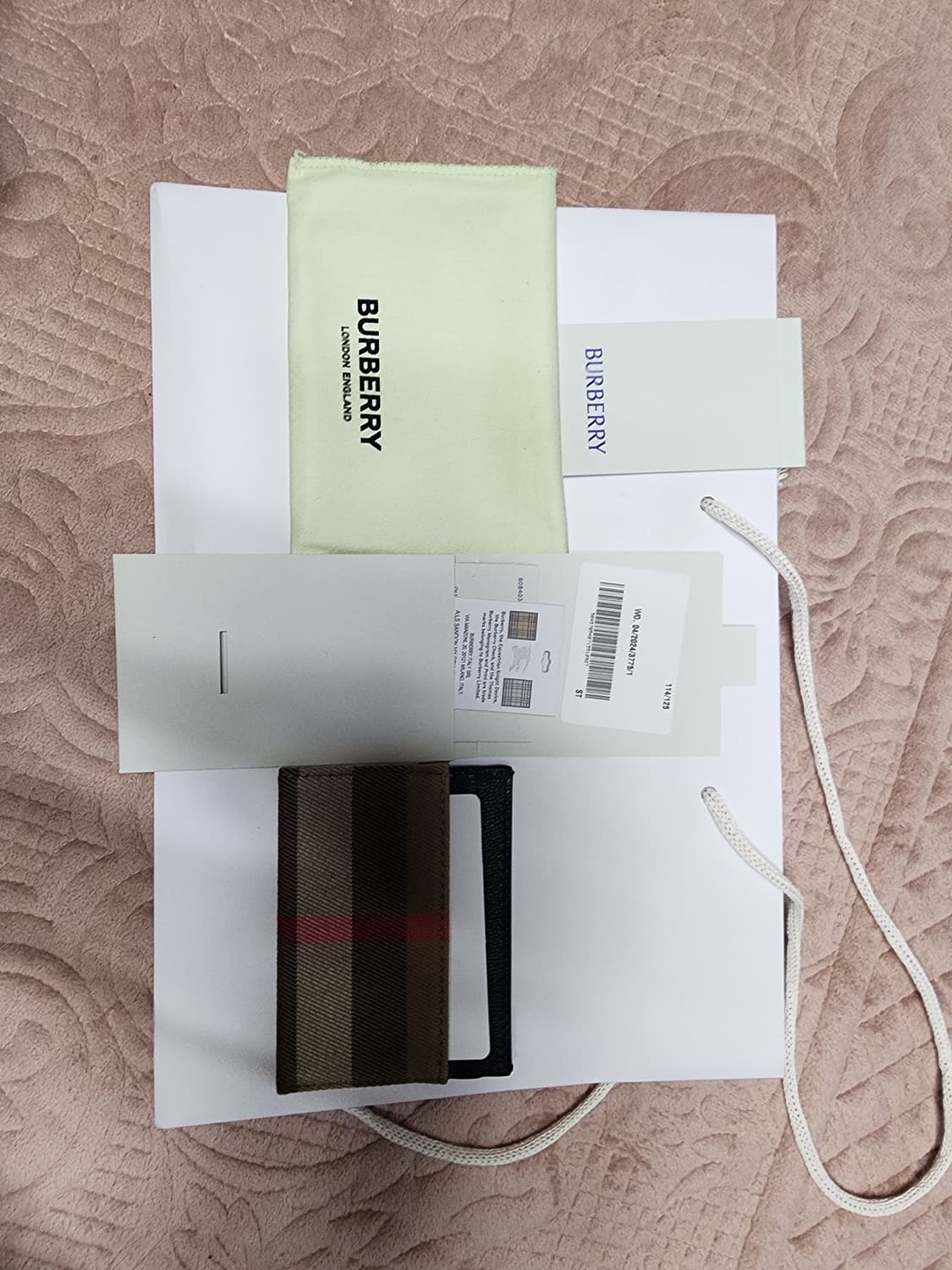 버버리체크 카드지갑 상품이미지1