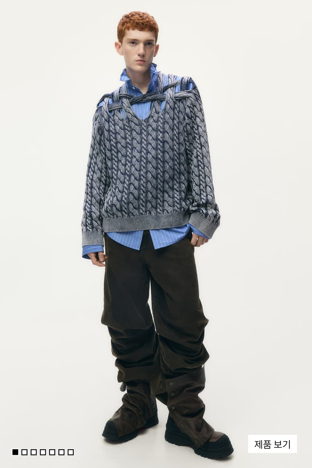 H&M 글렌마틴스 컷아웃 니트 XL 상품이미지2