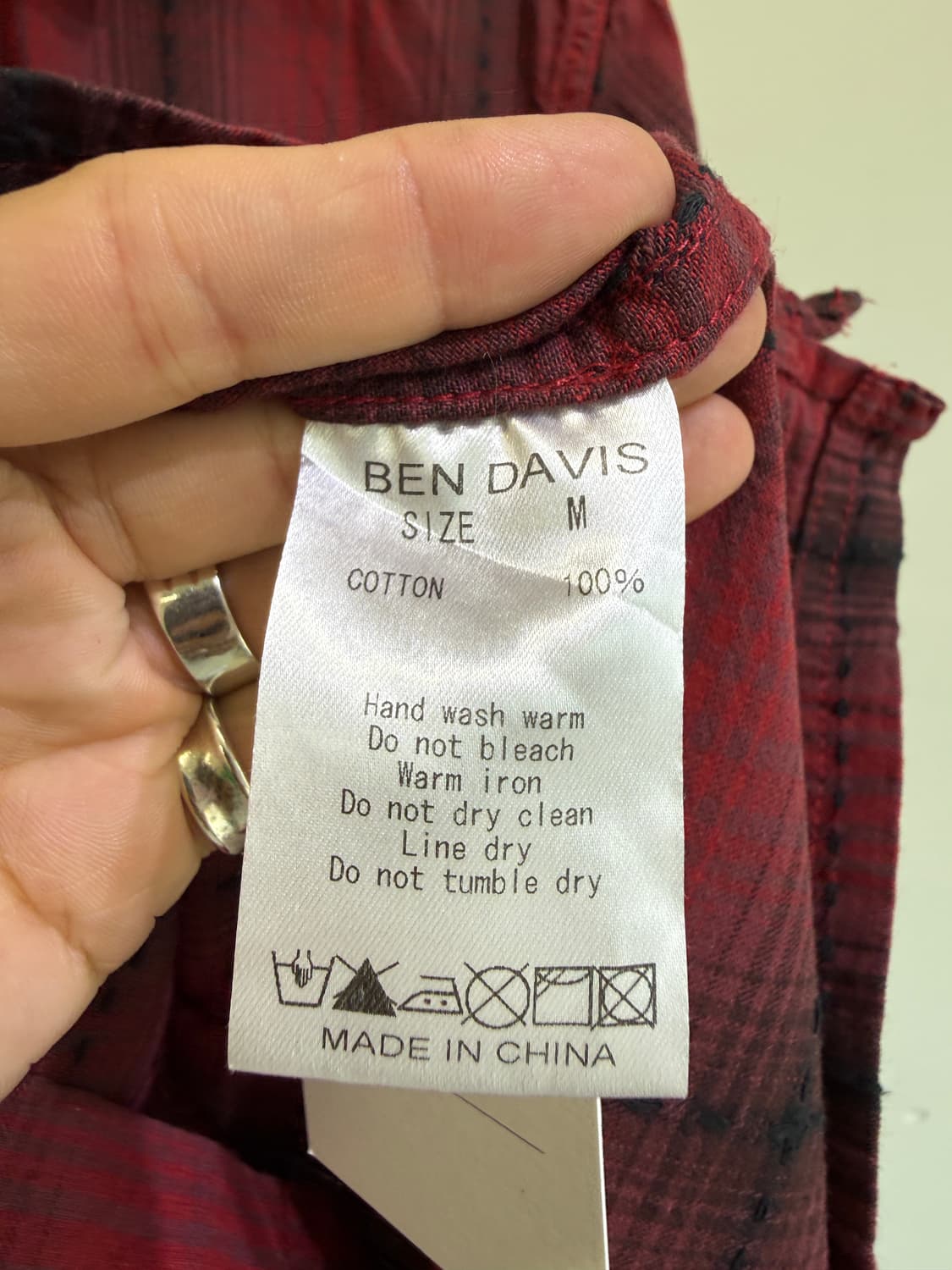 BEN DAVIS 반팔 체크 셔츠  상품이미지8