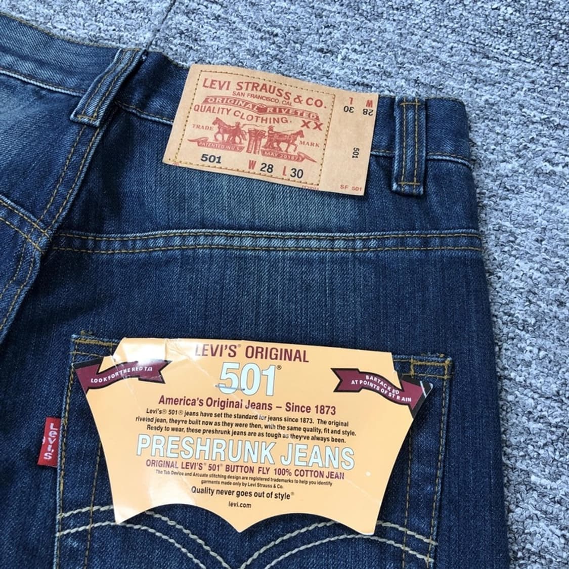 리바이스 정품 새상품 501 스트레이트 데님팬츠 상품이미지4
