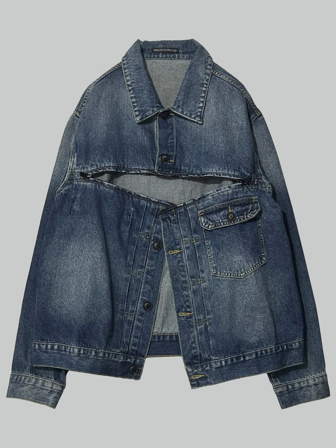 요지 야마모토 지퍼 트러커 자켓 상품이미지1