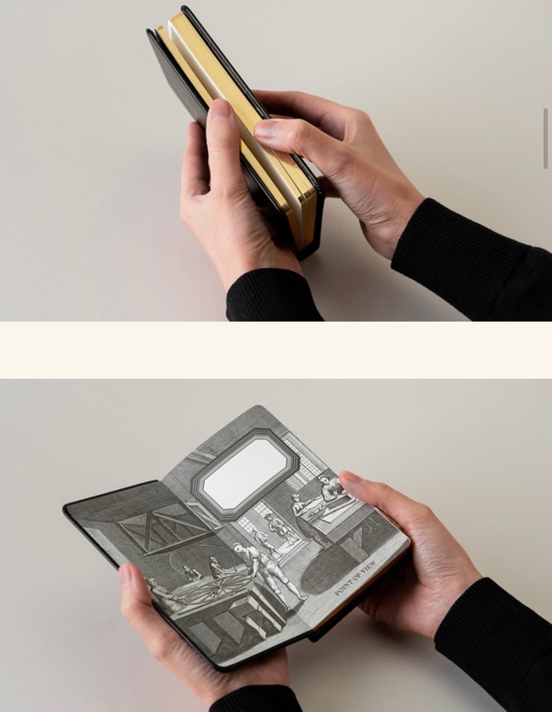 [새상품] 포인트오브뷰 노트 - 애플 저널 스몰 플레인 블랙 상품이미지4