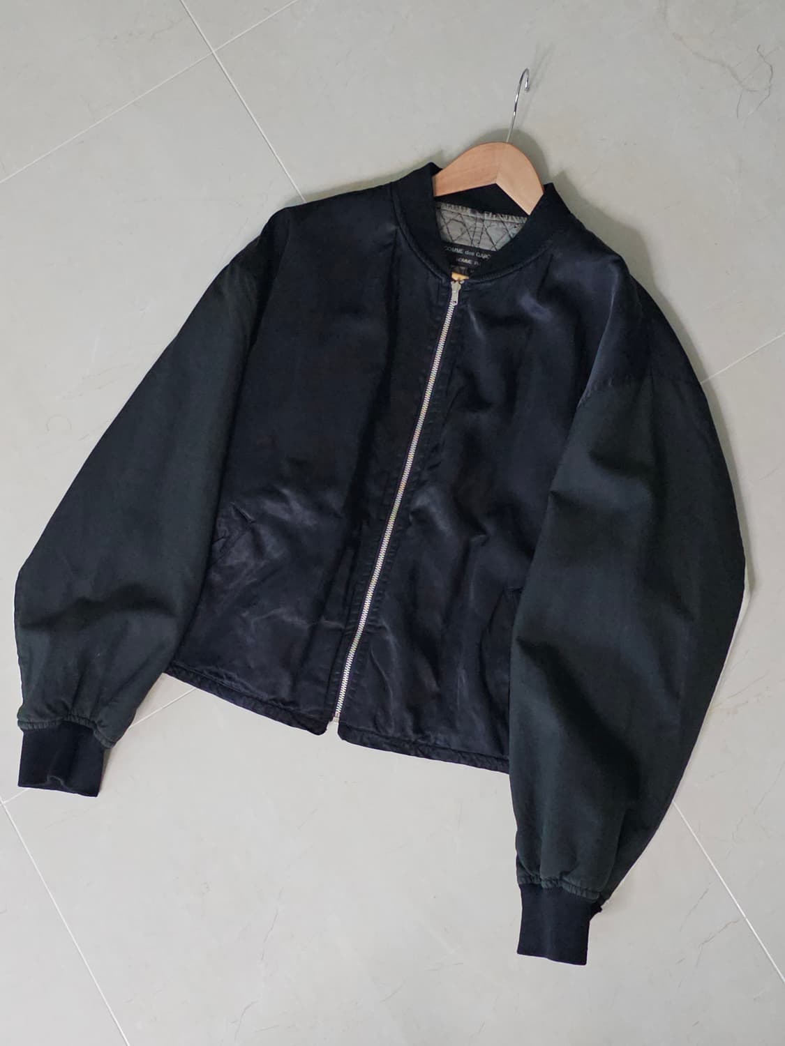 (RARE!) 1990fw 꼼데가르송 옴므 플러스 리버시블 크롭 자켓 상품이미지3