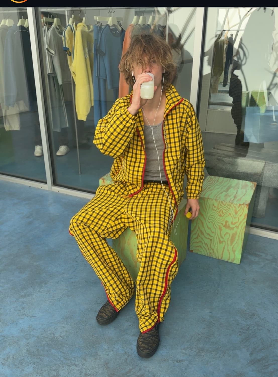 슈프림 플레이드 웜업 팬츠 L 상품이미지1