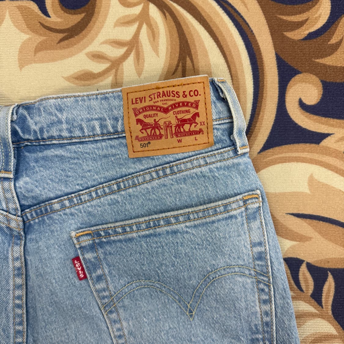 (28)리바이스 Levis 501 연청 데님팬츠 상품이미지2