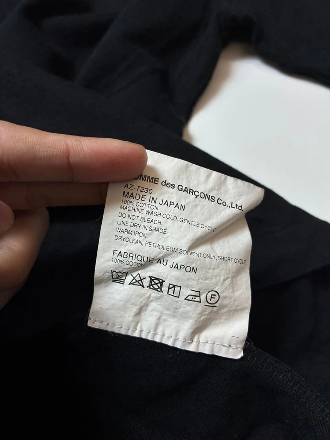 꼼데가르송 롱 와펜 로고 반팔 티셔츠 PN9007 상품이미지8