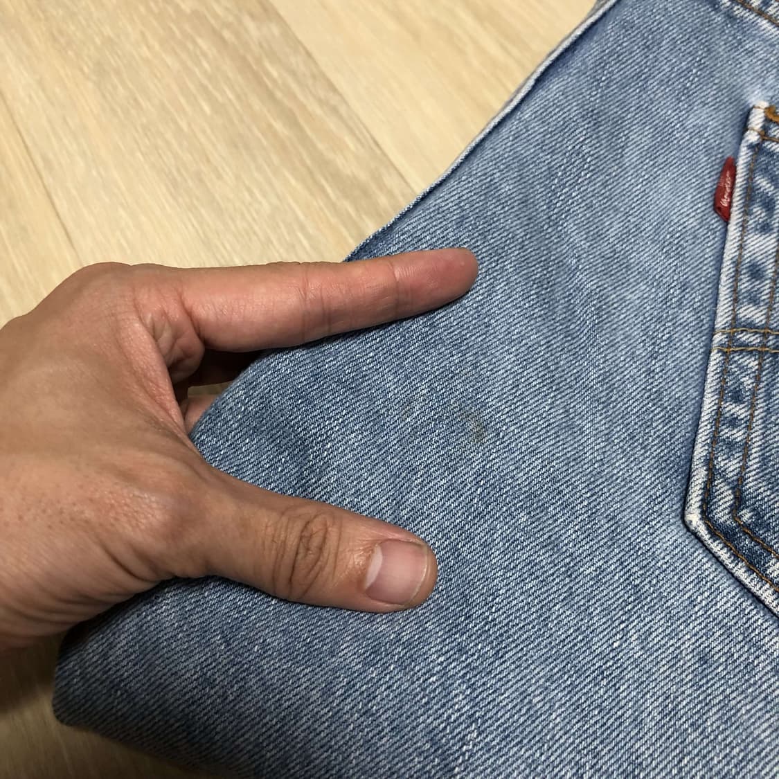 (33) 00's 리바이스 Levi's 505 레귤러핏 연청 데님 상품이미지10