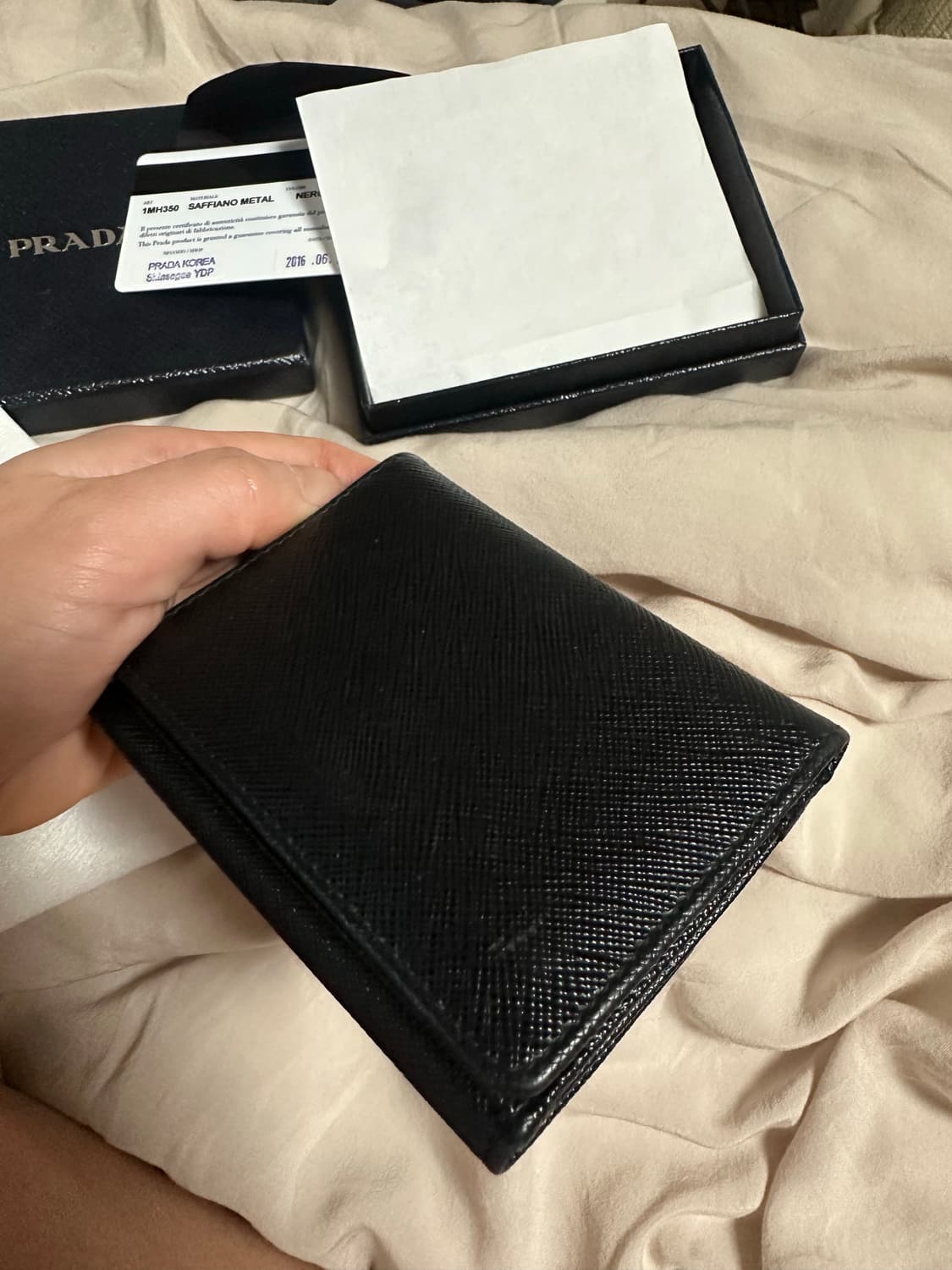프라다 카드지갑 신세계 백화점 게런티카드 상품이미지5