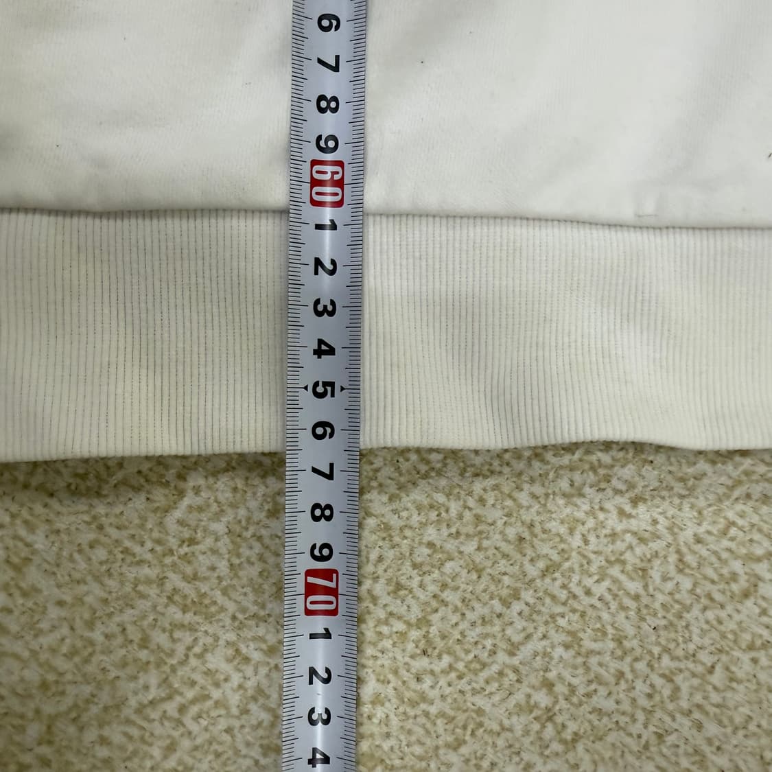 [M] 게스 빅로고 아이보리 맨투맨 0108T1 상품이미지5