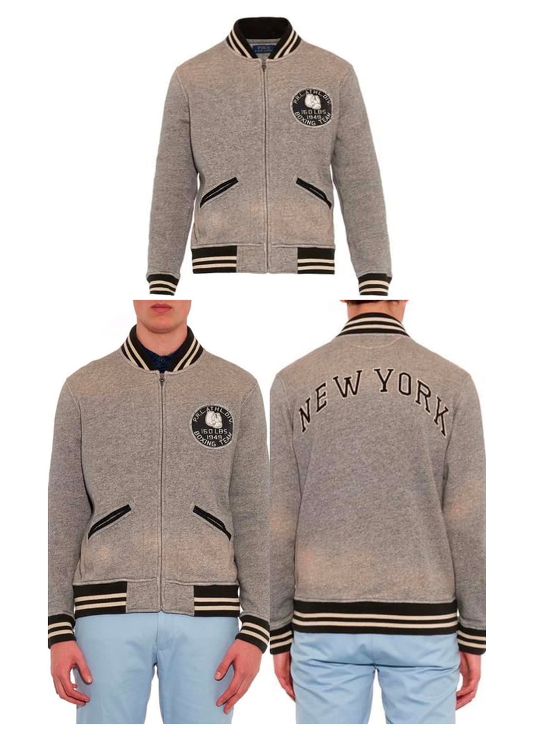 폴로 랄프로렌 복싱팀 쿠키패치 바시티 자켓 상품이미지4