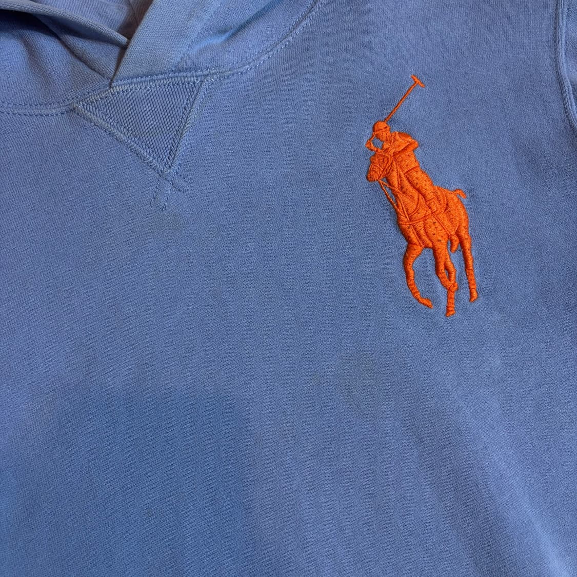 폴로 랄프로렌 스카이블루 빅포니 후드티 상품이미지5
