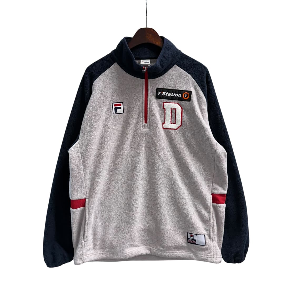 [XL] 휠라 두산베어스 반집업 플리스 상품이미지3