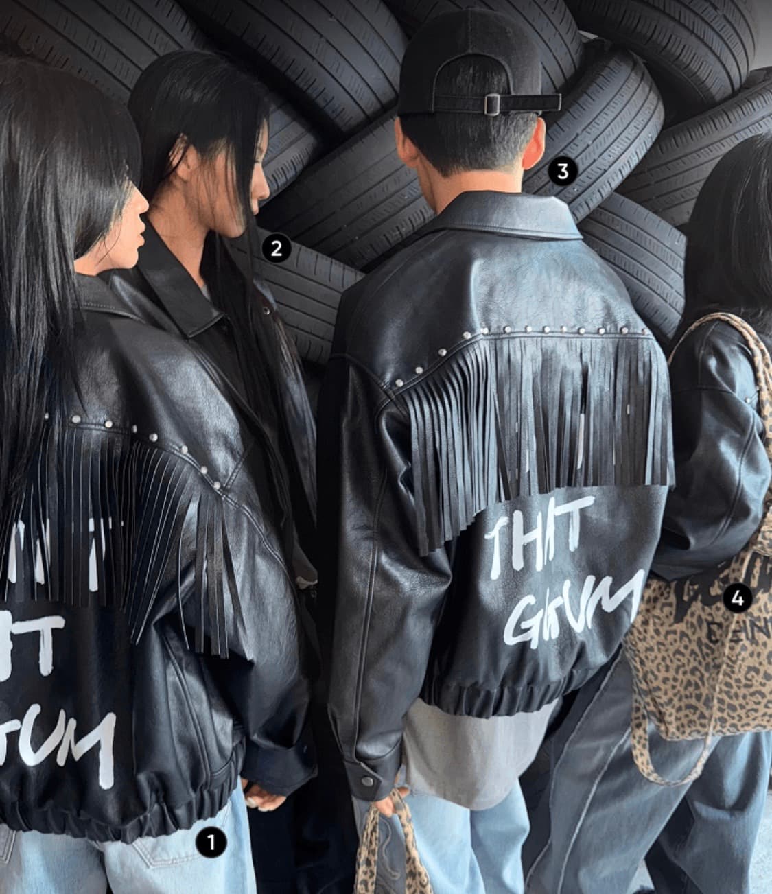 껌 다이닛 콜라보 프린지 자켓 상품이미지1