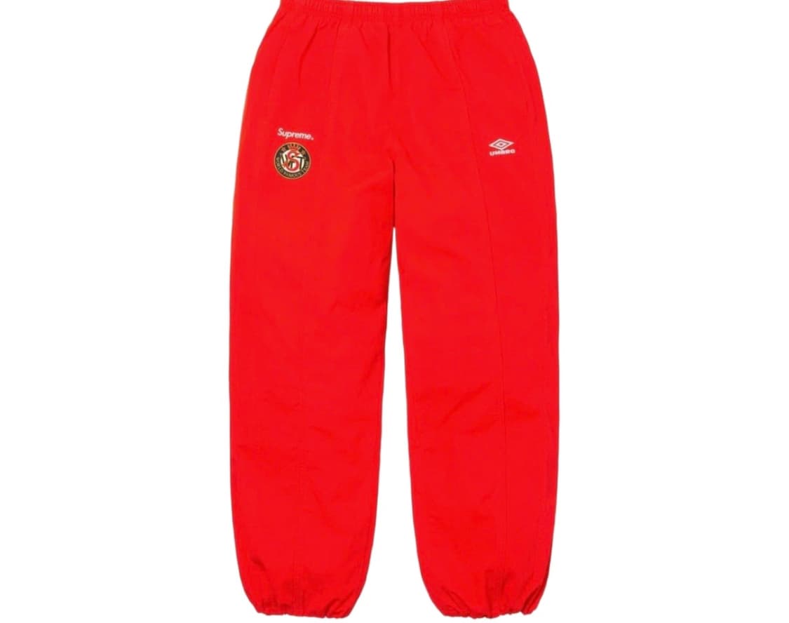 23fw 슈프림x엄브로 트랙팬츠 레드 아시아XL 상품이미지1