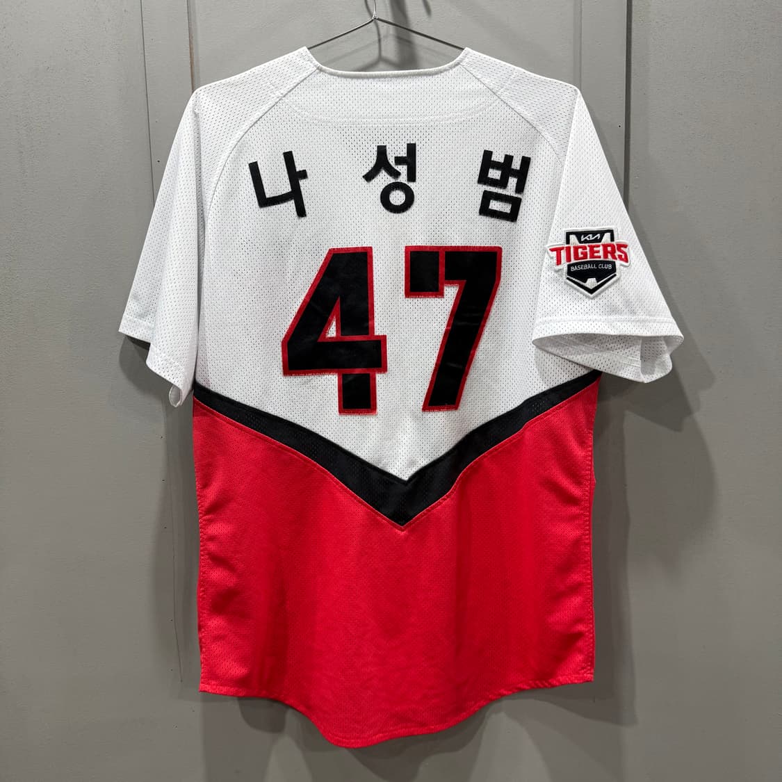 L 기아 타이거즈 야구팀 47 나성범 마킹 유니폼 져지 반팔 티셔츠 상품이미지1