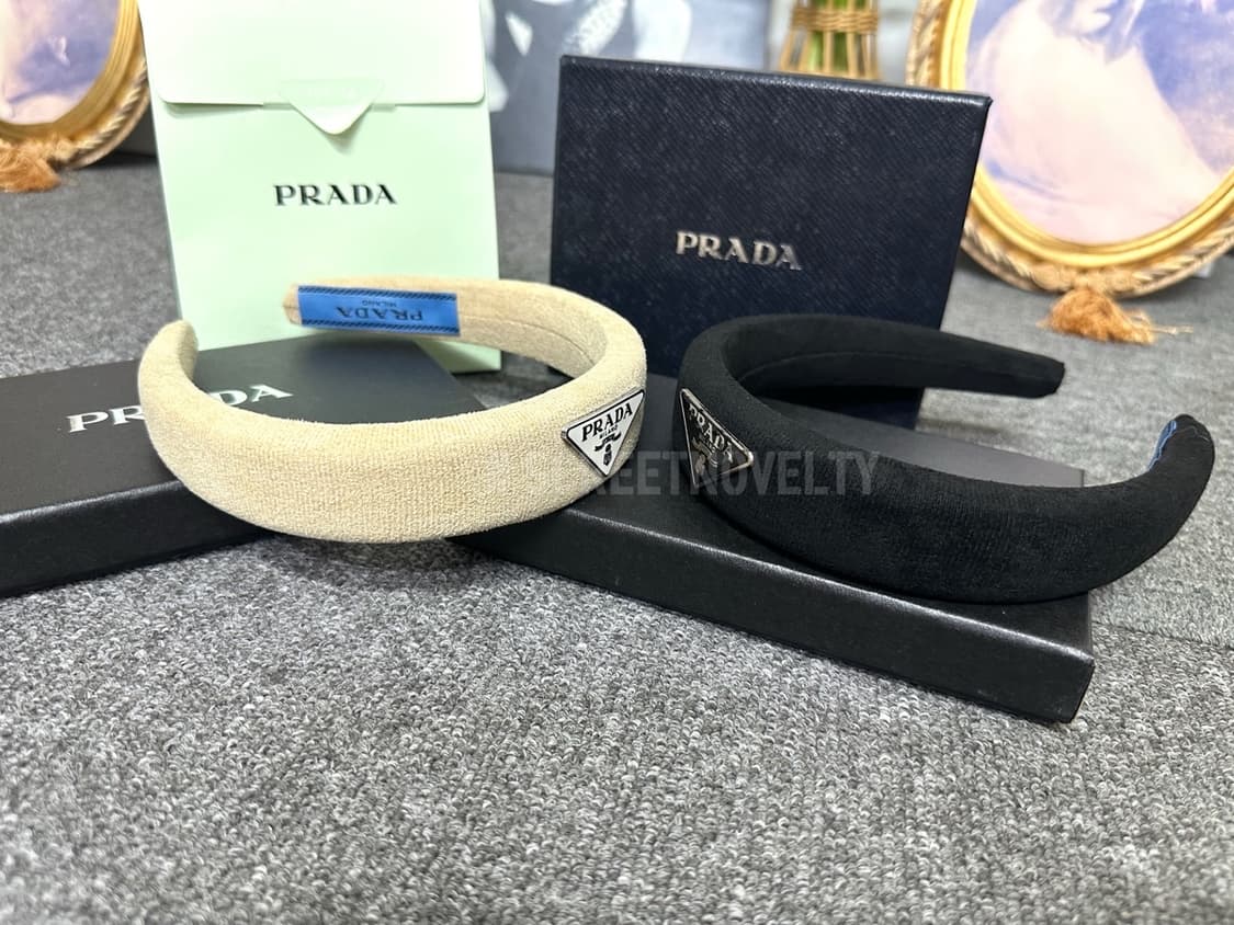 프라다 헤어밴드 블랙 상품이미지10