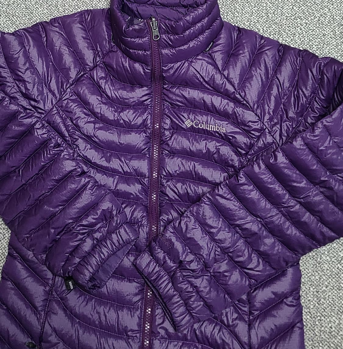 콜롬비아 여성 경량 구스다운 패딩 여성 S 90퍼플  정사이즈 상품이미지3
