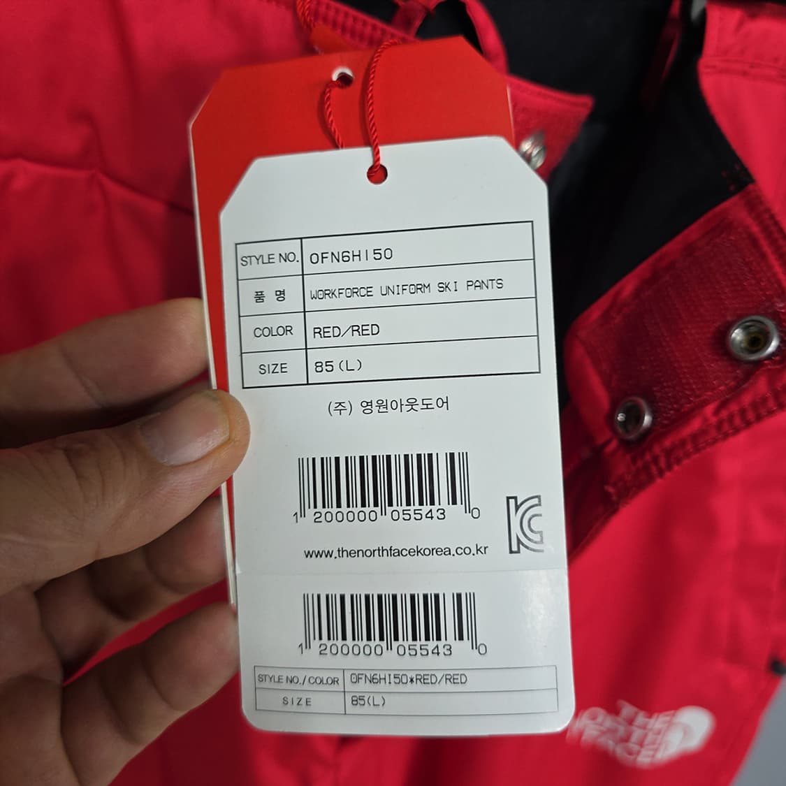 노스페이스 평창 2018 스키복 상하의 세트 M(95)/L(85) 상품이미지9