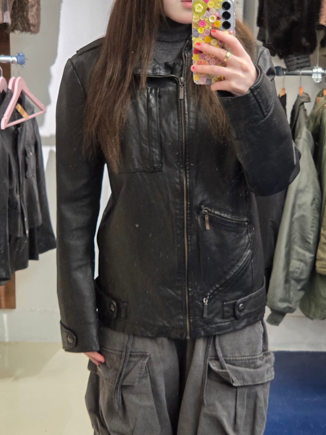 G star RAW 지스타 로우 레더 자켓 상품이미지3