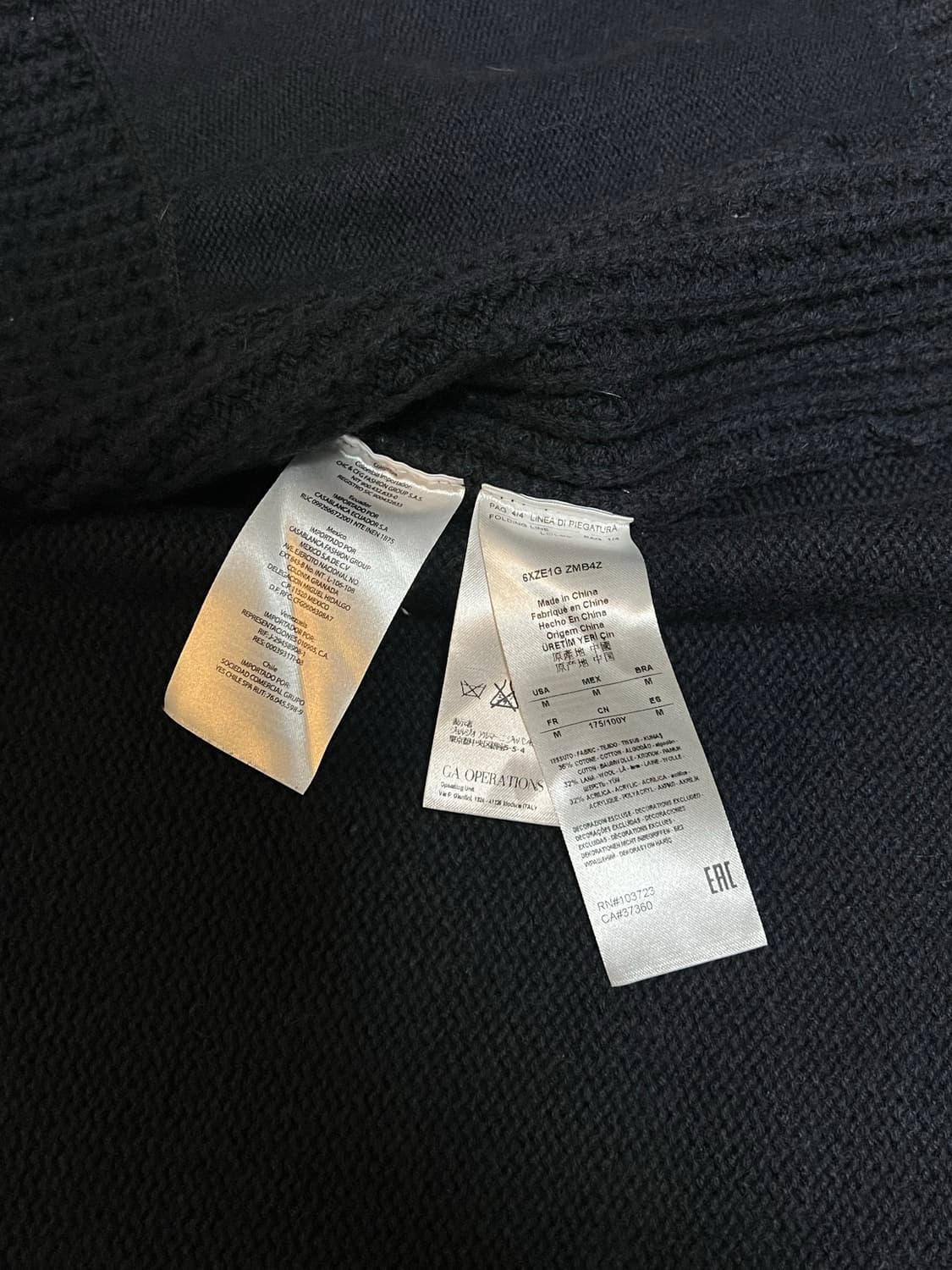 A|X Armani Exchange Waffle Knit Cardigan 상품이미지6