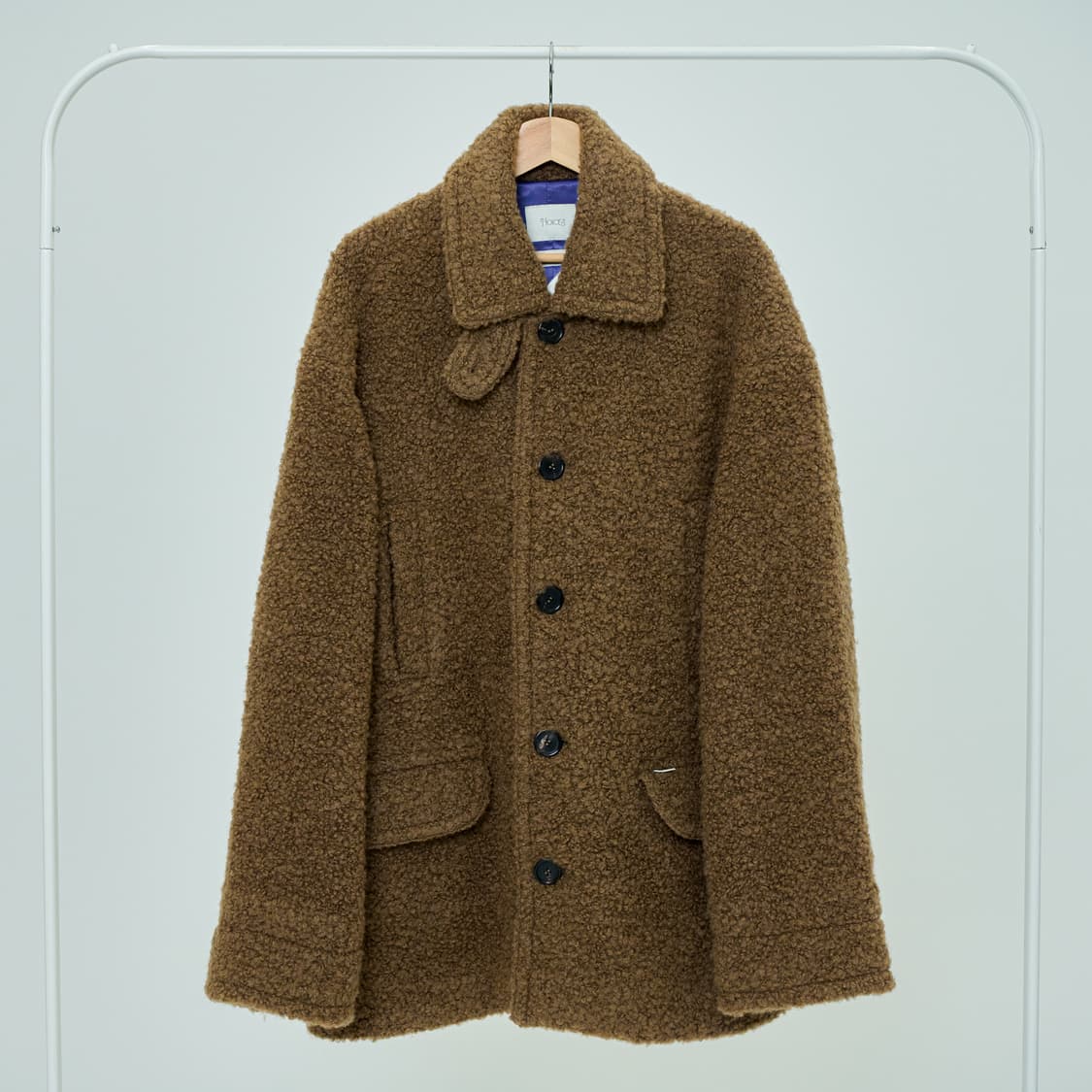 (새상품) 노이스 하프 울 코트 브라운 XL 상품이미지2