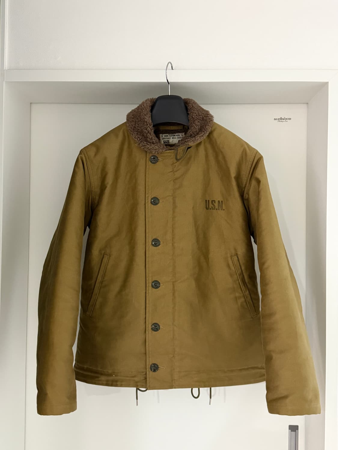 [40/극미] 버즈릭슨 N-1 덱자켓 카키 데모텍스 BR15345 상품이미지1