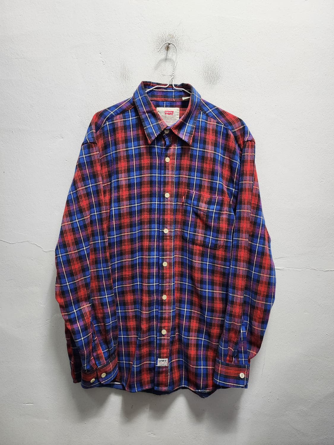 90s 리바이스 플란넬 체크셔츠 XXL 상품이미지1