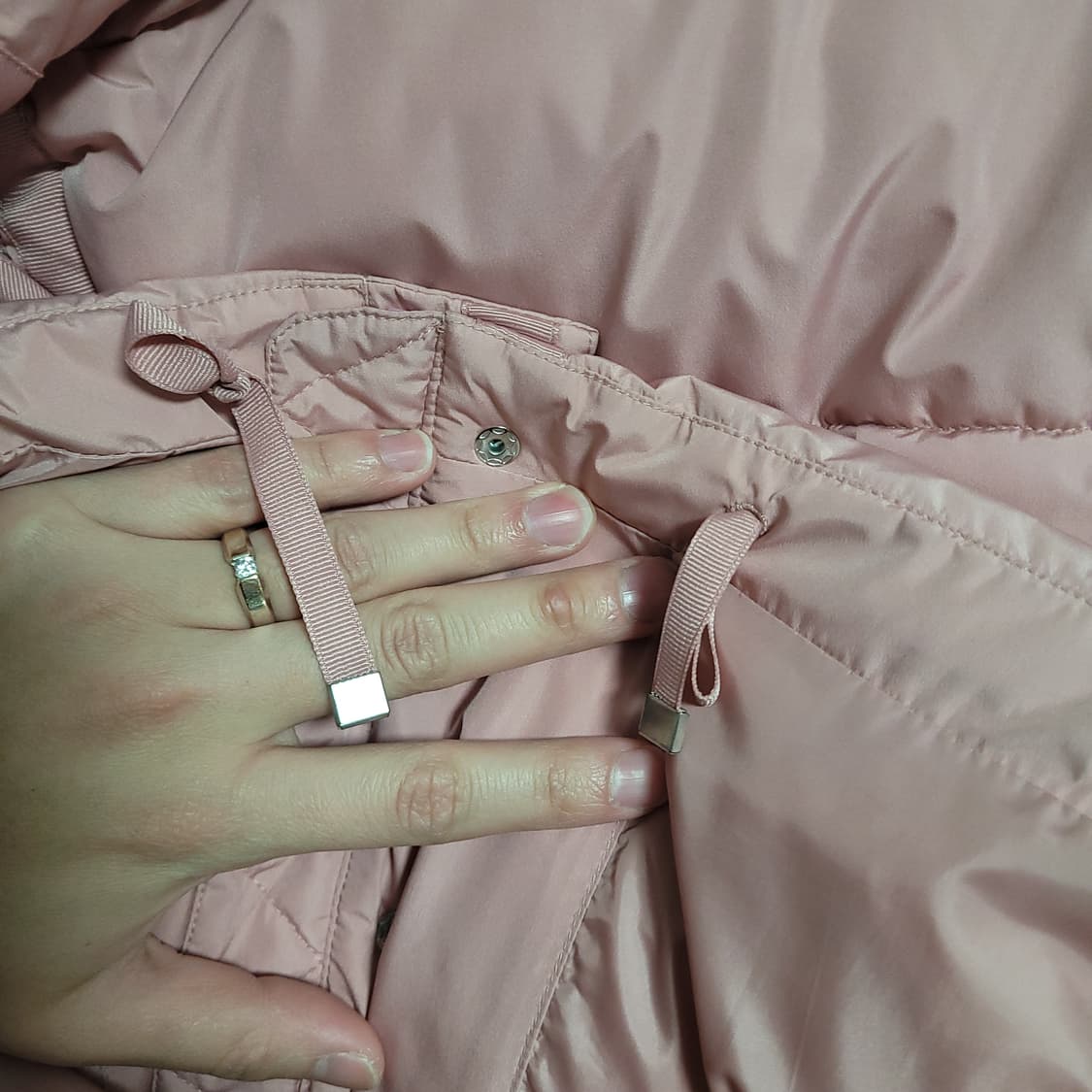 (90) Feltics 펠틱스 여성 숏 핑크 패딩 상품이미지6